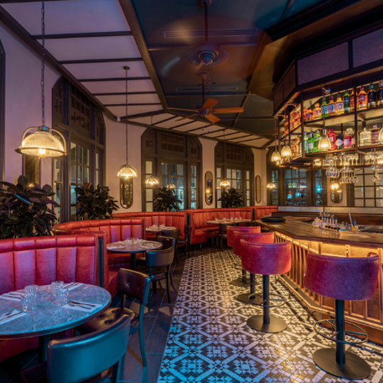 Burger Lobster Raffles Arcade Interior bar