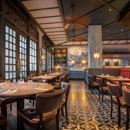 Burger and Lobster Raffles interior