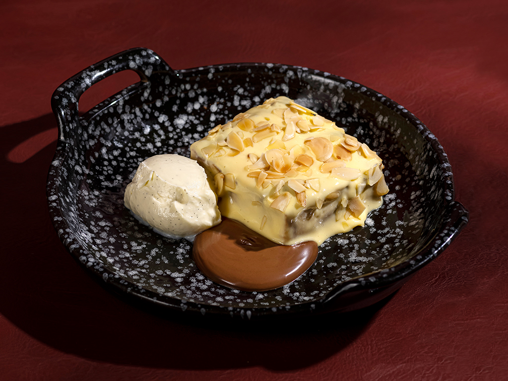 Hazelnut & Custard Bread Pudding