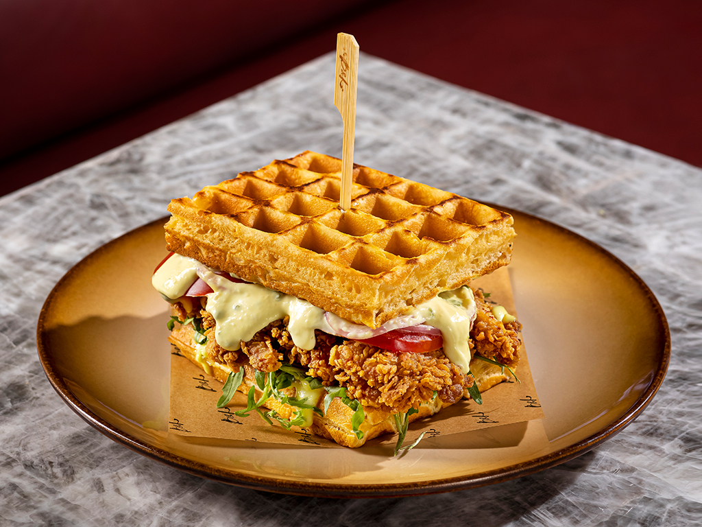 Waffle Chicken Burger