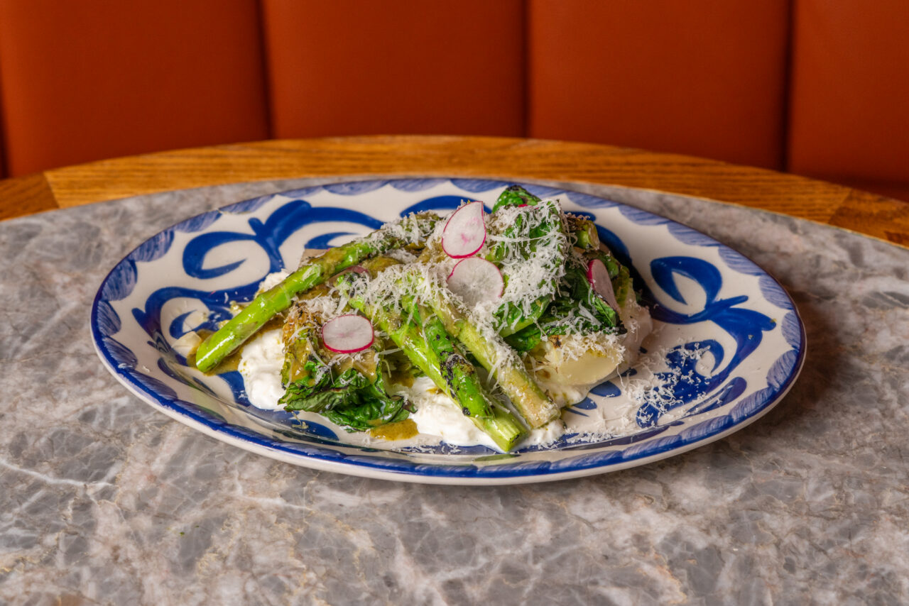 Grilled Greens & Stracciatella